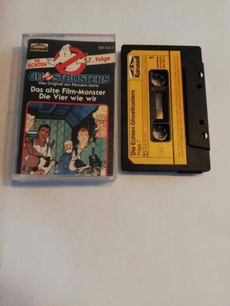 Die Echten Ghostbusters Folge 7 Das alte Film-Monster/Die Vier wie wir Schwarz mit Gelben Aufkleber 839554-4 Karussell(Innencover minimal beschrieben)